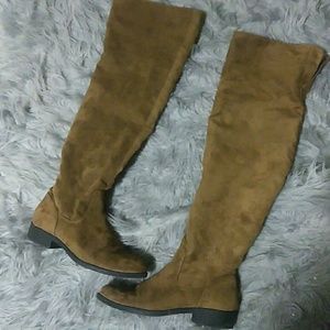 Forever 21| Faux Suede Thigh High Boots